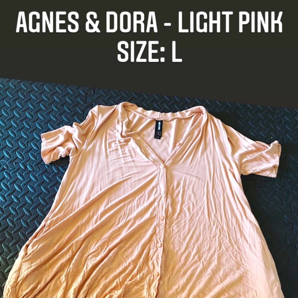 Very light pink and comfortable